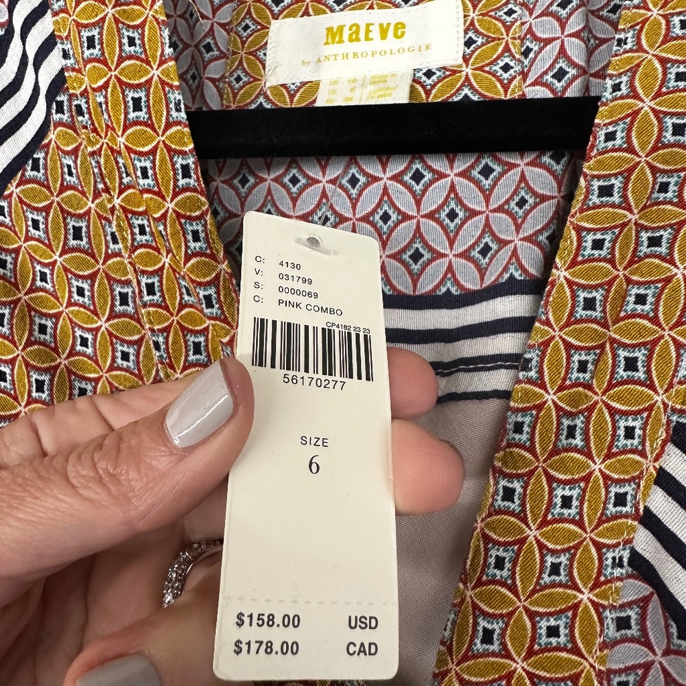 NWT Maeve Wrap Dress size 6